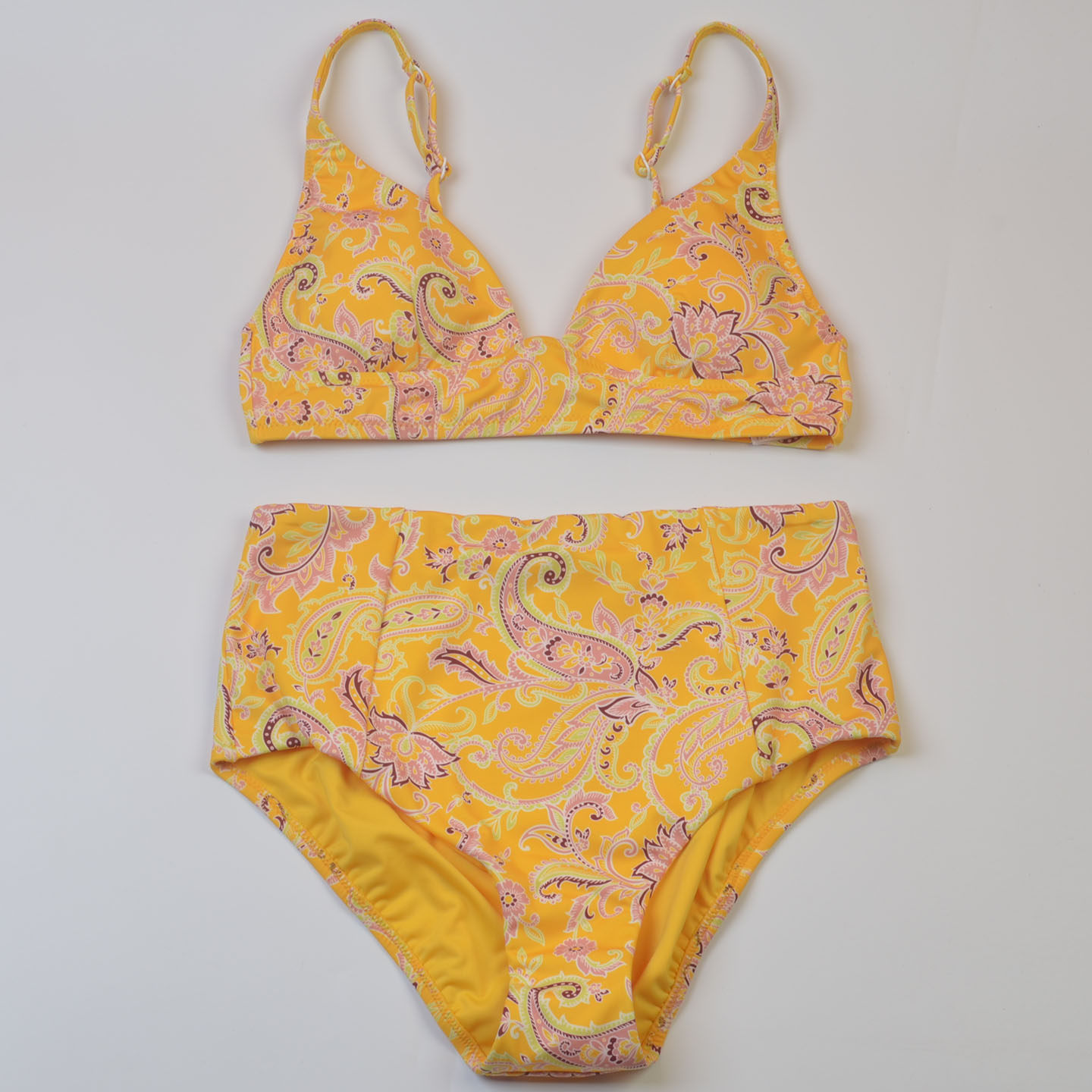 新款美国品牌Sanc**时尚沙滩度假聚拢显瘦印花比基尼女款带胸垫