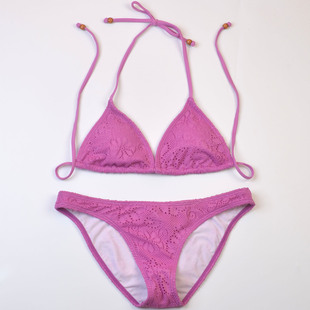 澳洲品牌ONE**海边性感镂空印花纯色比基尼时尚bikini泳衣女款