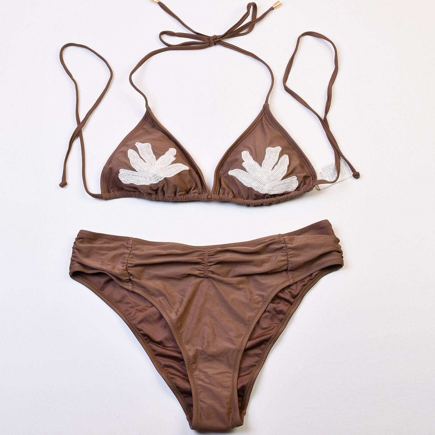 荷兰品牌BAR**时尚沙滩性感分体挂脖比基尼泳衣bikini舒适温泉女