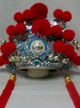 金雕相爷帽盔财神帽关公帽招财帽戏具戏剧戏曲舞台用品