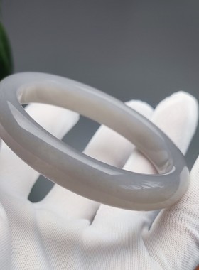 精品青海和田玉烟紫手镯玉镯紫罗兰清新淡雅之美圈口齐全天然玉石