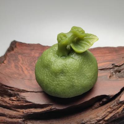 精品岫玉水果摆件橘子仿真工艺手工精雕值得收藏