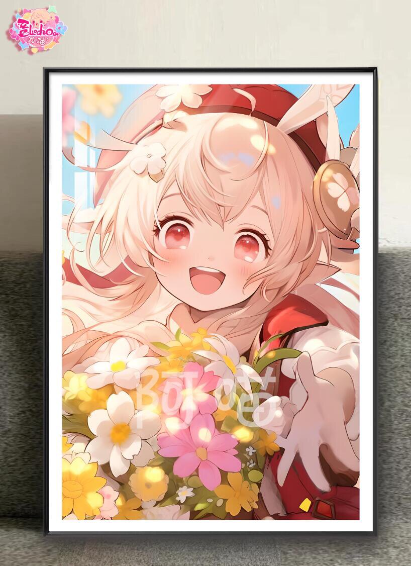 【新品发布原神系列可莉超清8k装饰画】 阿喵画社 原神系列-可莉