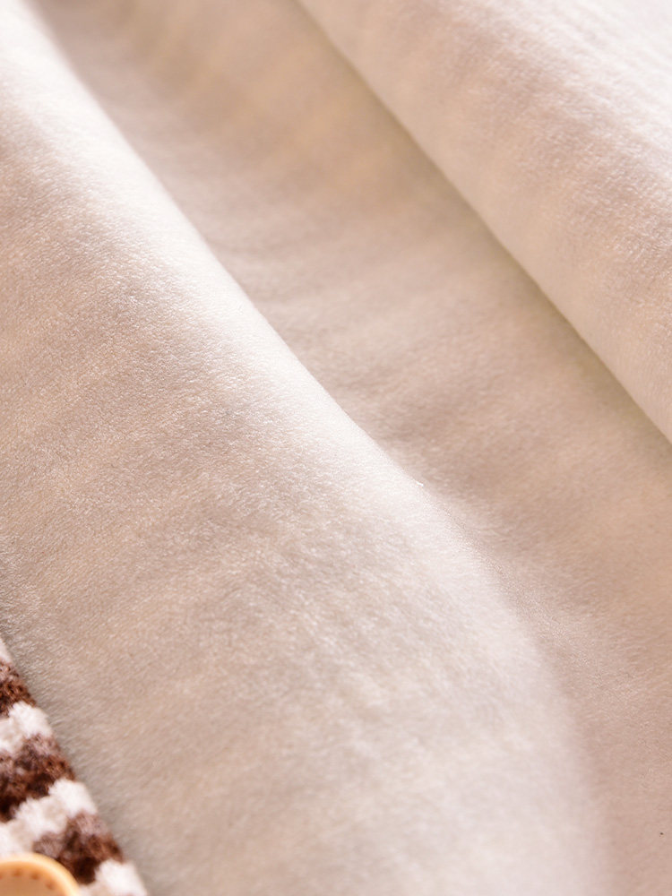 양털 가디건 1  따뜻한 가을 의류 일체형 어린이 소년 소녀 줄무늬 속옷 더블 브레스트 가을 겨울 6 세