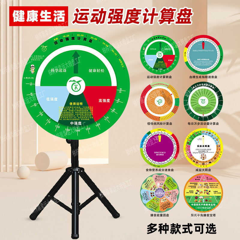 BMI体重指数运动强度健康大转盘居家运动健康养生健身房体重管理图片