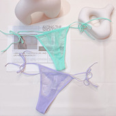 胖mm200斤丁字裤 细绳内裤 低腰一根绳细带透明性感火辣欧美大码 女