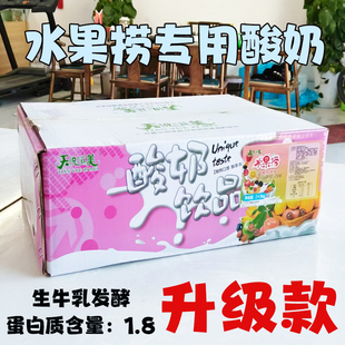 水果捞专用酸奶商用大包装 浓稠厚切炒酸奶10j斤常温原味奶 5Kg袋装