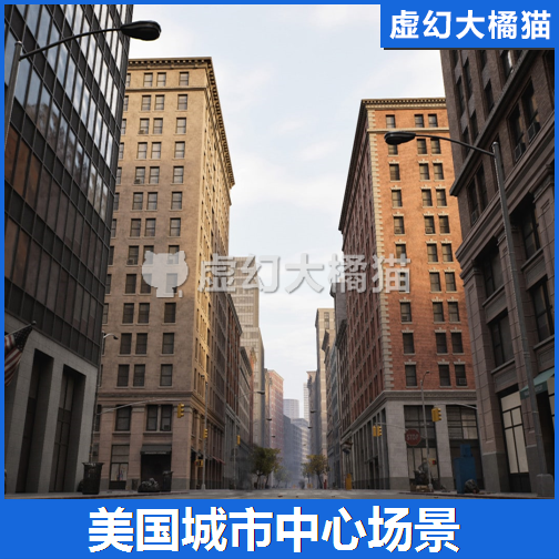 UE4虚幻5 American City Packs (Bundle) 美国城市场景 道路建筑