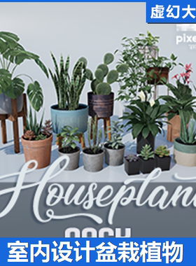 UE4UE5 Houseplant Pack Interior and Exterior Plants 室内植物