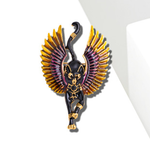 欧美brooch动物胸针古埃及滴油t雕像猫胸花狮身人面像可爱猫胸针