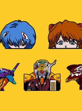 新世纪福音战士徽章pin日本动漫绫波丽明日香卡通胸针包包配饰品