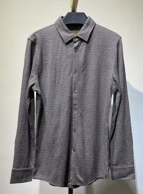 DC525  170码  男士春秋翻领长袖衬衣日常休闲百搭款打底上衣