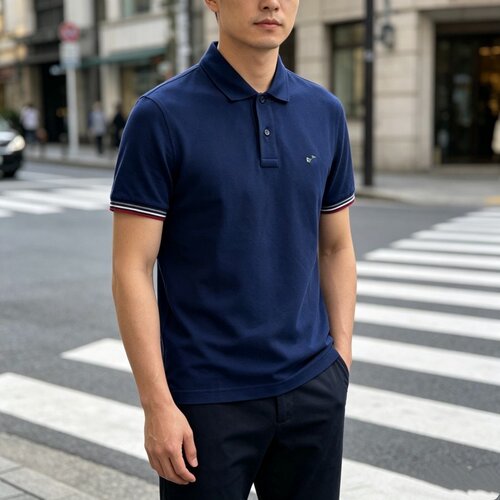 AD213  165码  男士夏季翻领短袖日常休闲百搭款上衣T恤