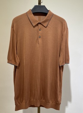 AD434 男士短袖T恤夏季翻领休闲中青年针织弹力凉爽上衣 190码