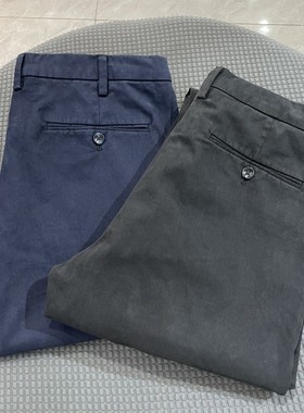 AK1 咔尔单盾休闲裤男春秋款纯棉直筒舒适商务休闲百搭长裤子