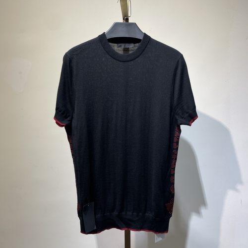 CM219 170码男士春秋薄款针织圆领短袖时尚休闲款百搭上衣