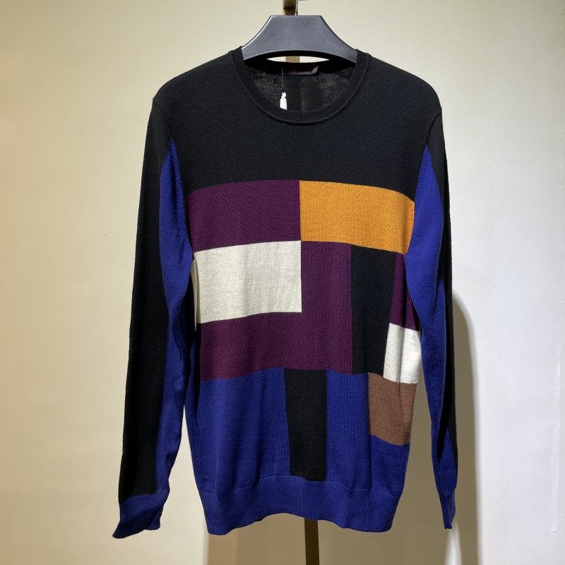 BM45 男圆领韩版毛衣男士长袖商务休闲打底针织衫秋冬薄款