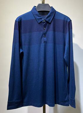 DC508  170码 男士春秋翻领长袖T恤日常休闲百搭款打底上衣