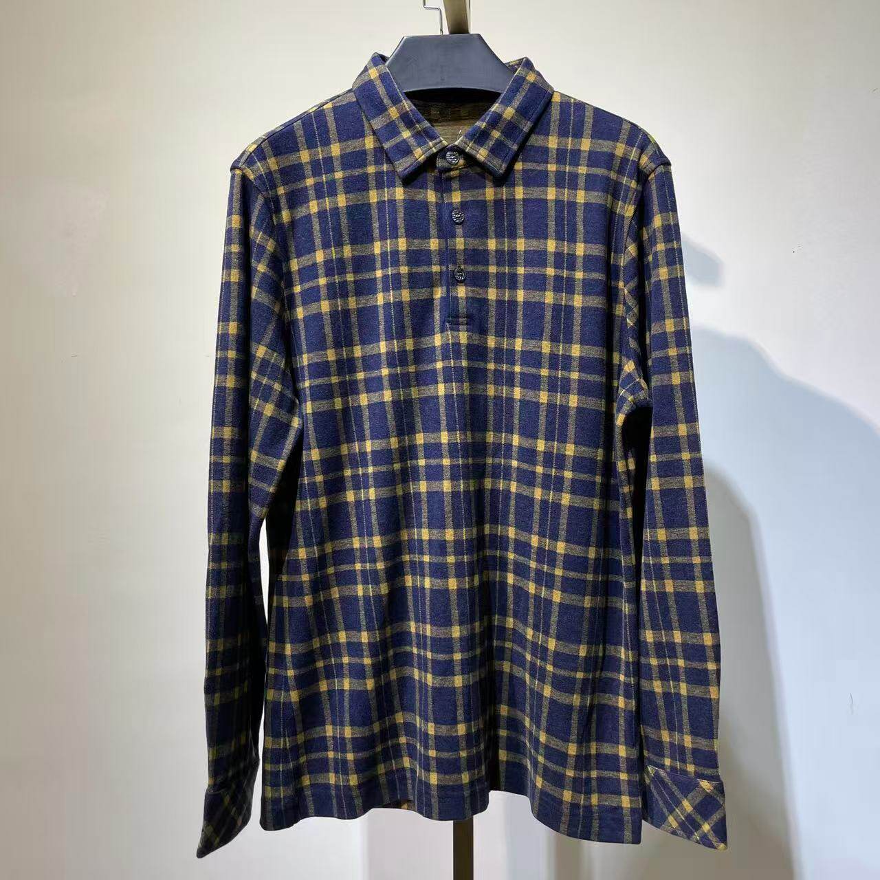 DC504  175 码 男士春秋翻领长袖T恤日常休闲百搭款打底上衣