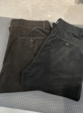 LY10-492D 男士秋冬新款商务休闲裤 春秋宽松直筒裤子