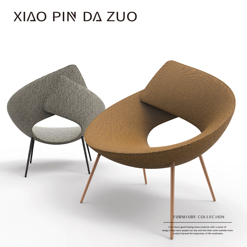 小品大作设计师意式极简创意单人伯纳尔多休闲椅网红沙发椅圈圈椅