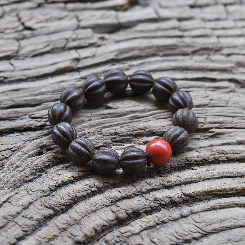 千年圣地藏香珠天然手作手串香珠配朱砂车载手链随身持久植物香薫