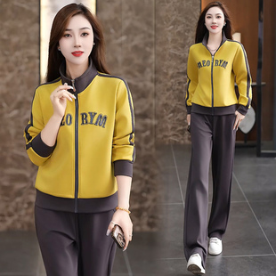 时尚 洋气减龄显瘦休闲卫衣跑步服两件套潮 女春秋2026新款 运动套装