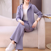 洋气减龄显瘦休闲卫衣跑步服两件套潮 时尚 运动套装 女春秋2025新款