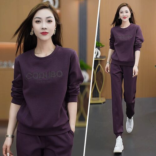 2026新款时尚洋气圆领卫衣套装