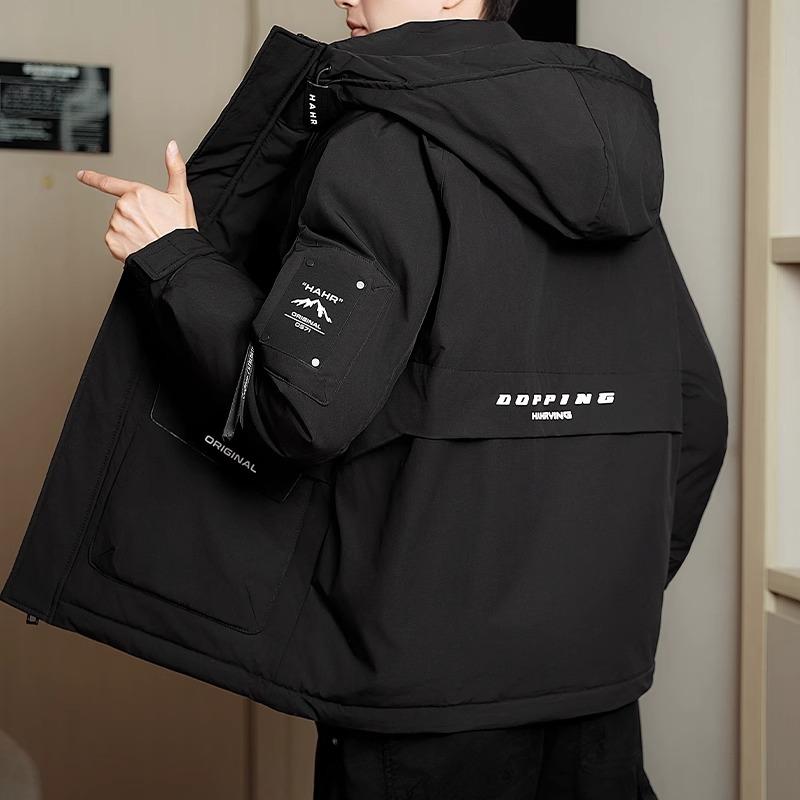 羽绒服男士冬季潮牌宽松短款