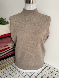 超舒适纯色内搭妈妈冬装加厚毛衣中老年人女装奶奶中领羊毛打底衫