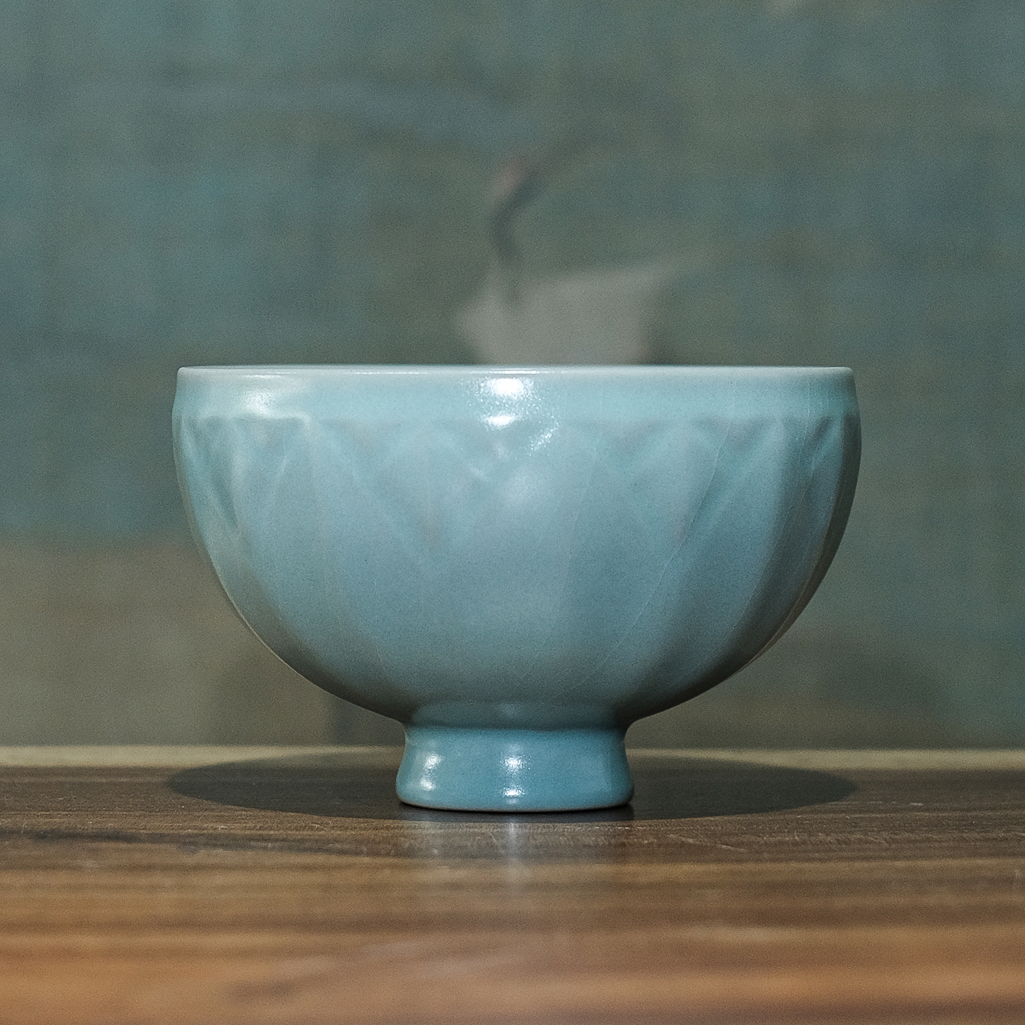 宋研复古中式汝瓷点茶碗非遗