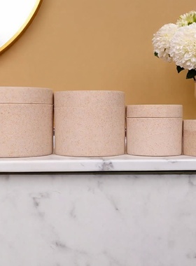 现货供应30g50g100g150g200g250g可降解麦积秆双层膏霜面膜分装瓶