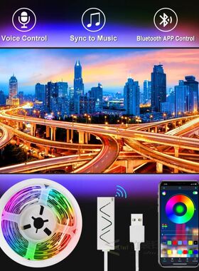 10Ft 3M LED Light Strip Music Sync,LED Strip Lights Tape,Blu