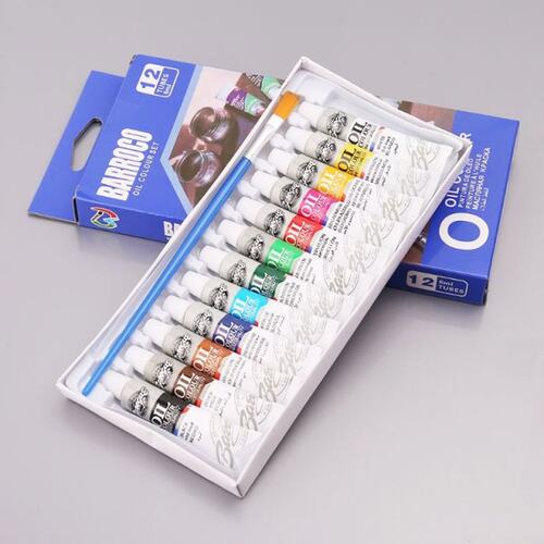 12 Colors Acrylic Paint Drawing Pigment Oil Painting 6ml Tub