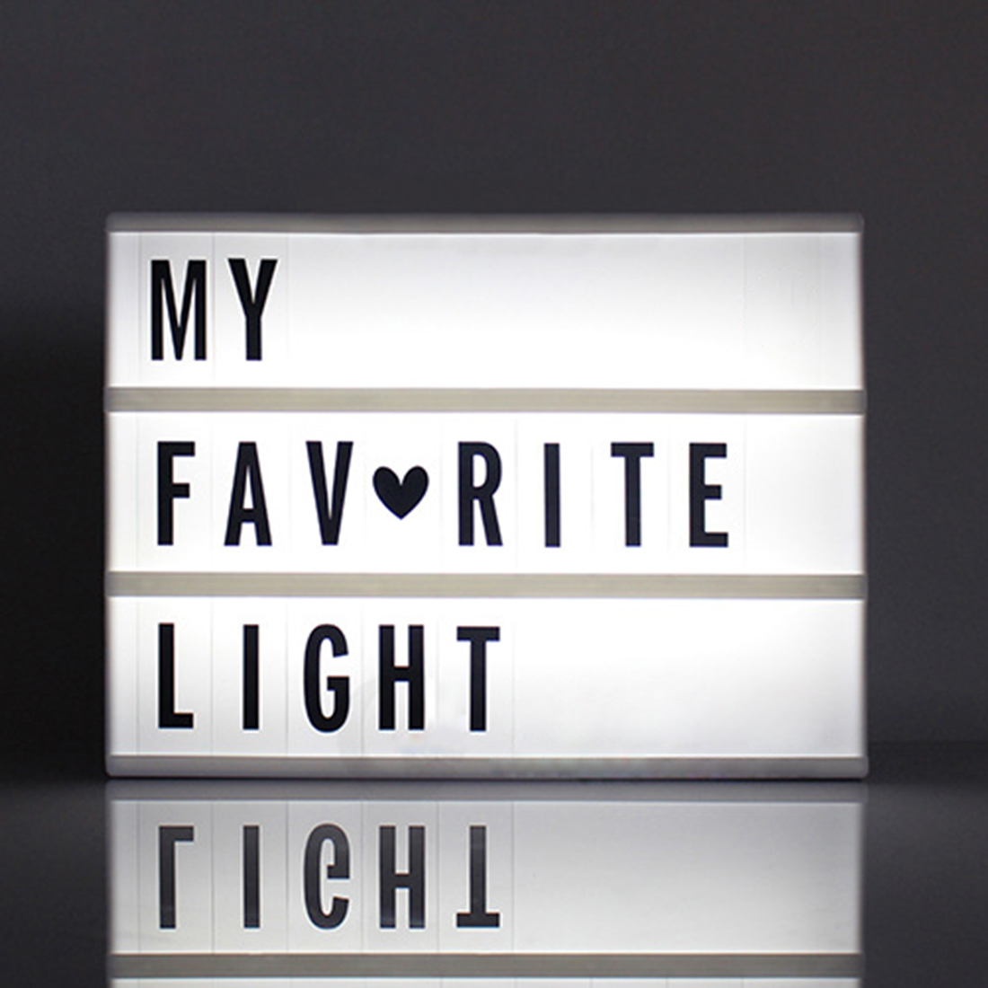 A6 Creative Cinema LED Porch Light Up Sign Box Lightbox Mes