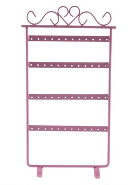 2pcs 48 Hole Earrings Ear Studs Display Rack Metal Jewelry H