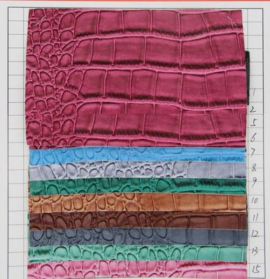 crocodiles leather artificial P leather fabric wholesale All