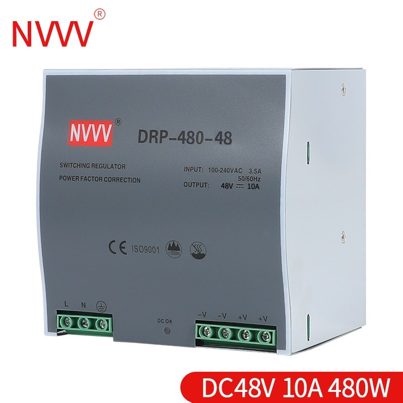 NVVV? guide rail drp-480w-12v 24V switching power supply ins