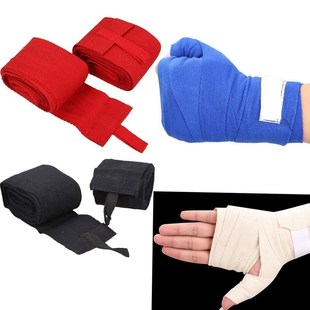 2PCS 2.4M Boxing Handwraps Boxing Bandage MMA Train Wrist Pr