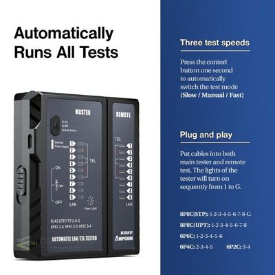 Network Cable Tester rj45 RJ11 Network LAN Ethernet RJ45 Cab