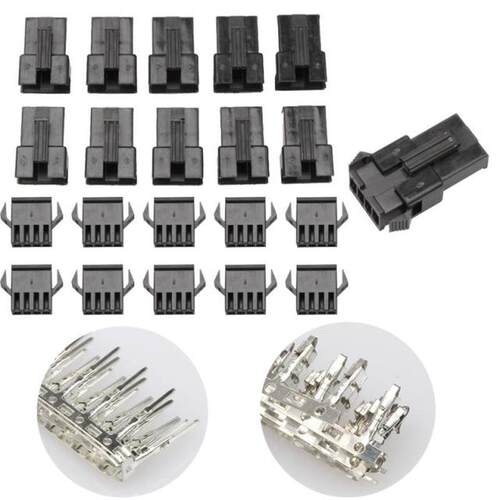 100PCS 4-Hole SM-04M/04F/M/F Pin Way Electrical Bare Termina
