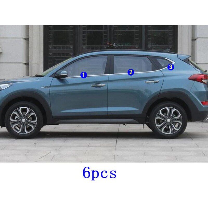 hyundai tucson 2019 2020 car styling sticker stainless steel