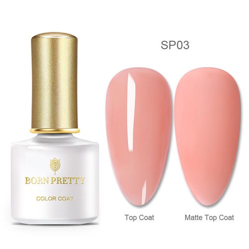 BORN PRETTY Pink Jelly Nail Gel 6ml Semi-transparent Purple
