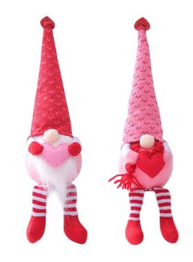 Valentine's Day Tomte Gnome Decorations Handmade Faceles