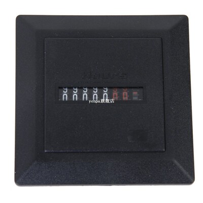 AC 220-240V Square Non-Resettable Quartz Sealed Hour Meter G