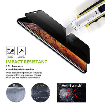 Full Cover Antispy Tempered Glass For iPhone X XS MAX XR Scr