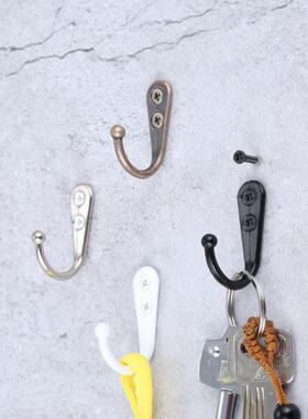 5Pcs Single Prong Hook Wall Mounted Cloth Hanger Hook for Co