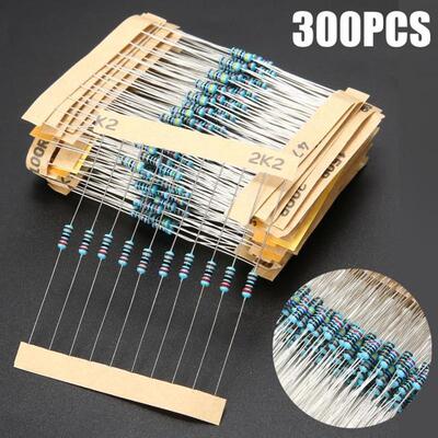 300pcs/set Electrical Metal Film Resistors Resistance Suppli