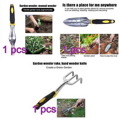 *Manual Gardening Tool Set Hand Rake Shovel With Scale Trans